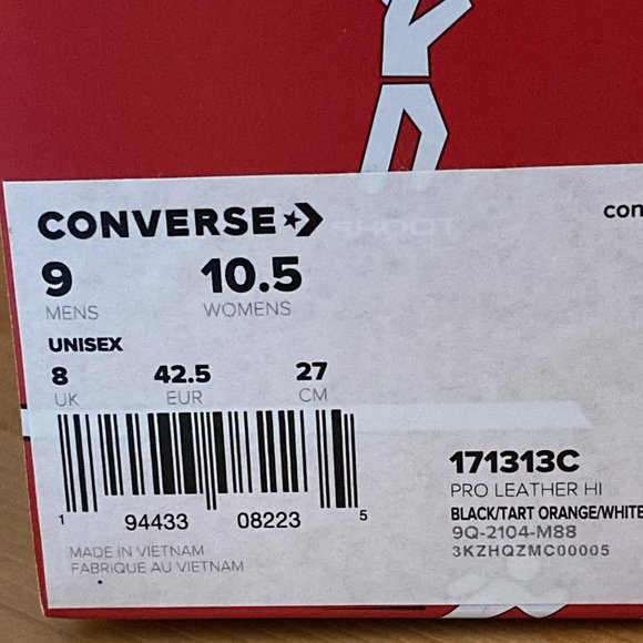 NEW! Converse PRO LEATHER HI NBA JAM Men 9 High Top Shoes Sneakers main image 8